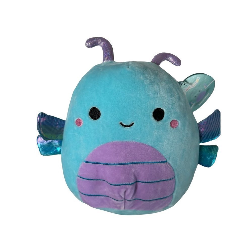 Squishmallows Heather the Dragonfly 8 Inch Teal Blue Purple Plush Stuffed Animal - Picture 3 of 6